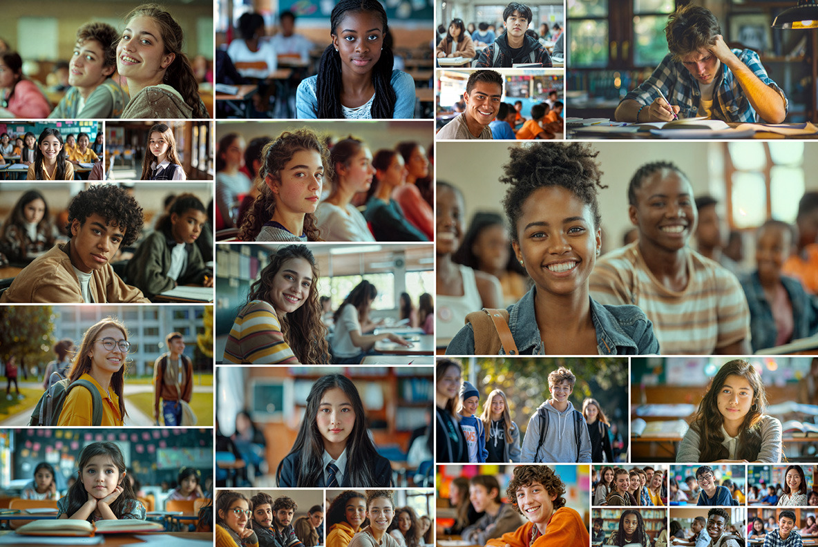 Schoolchildren and students - 152 images Schoolchildren and students - 152 images