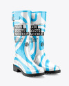 Rain Boots with Straps Mockup