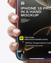 iPhone 16 Pro Natural Titanium in a Hand Mockup
