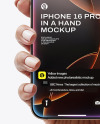 iPhone 16 Pro Desert Titanium in a Hand Mockup