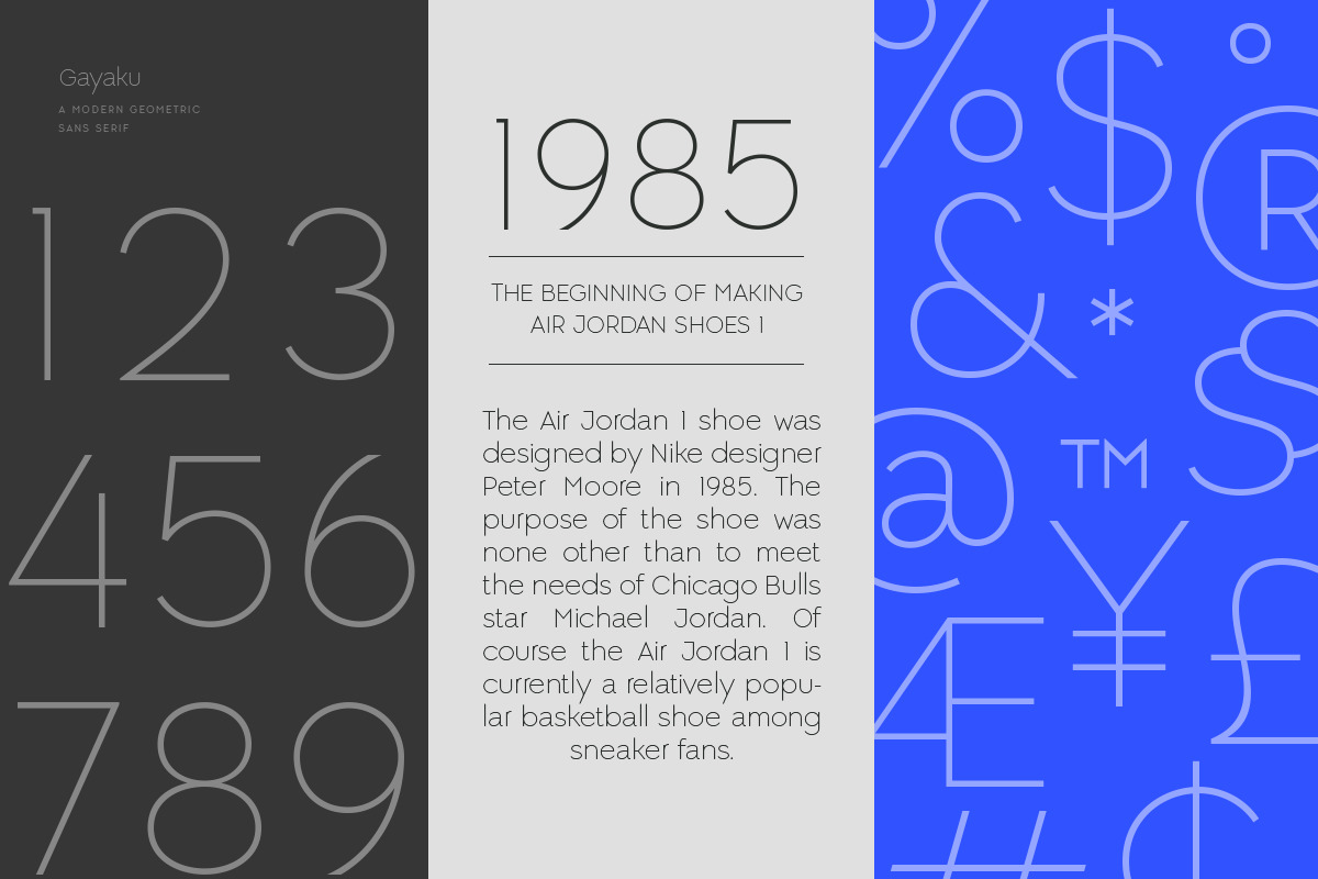Gayaku - Modern Sans Serif Font Gayaku - Modern Sans Serif Font