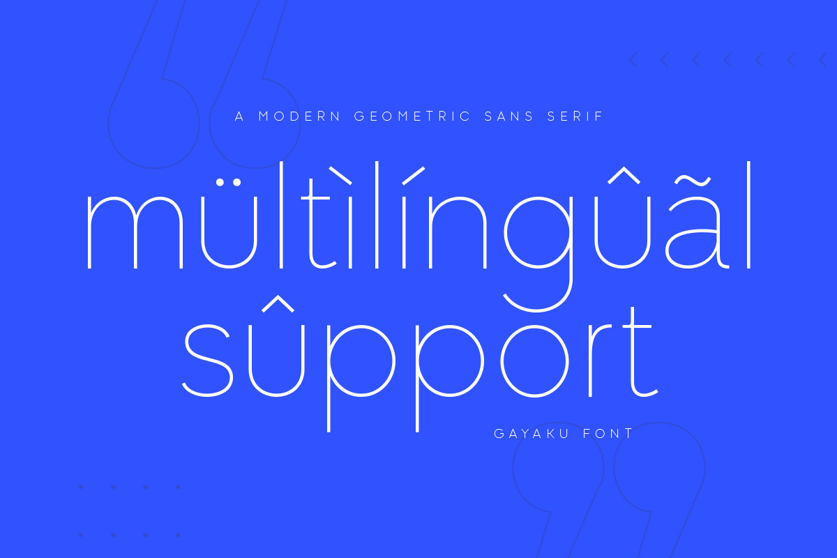 Gayaku - Modern Sans Serif Font Gayaku - Modern Sans Serif Font