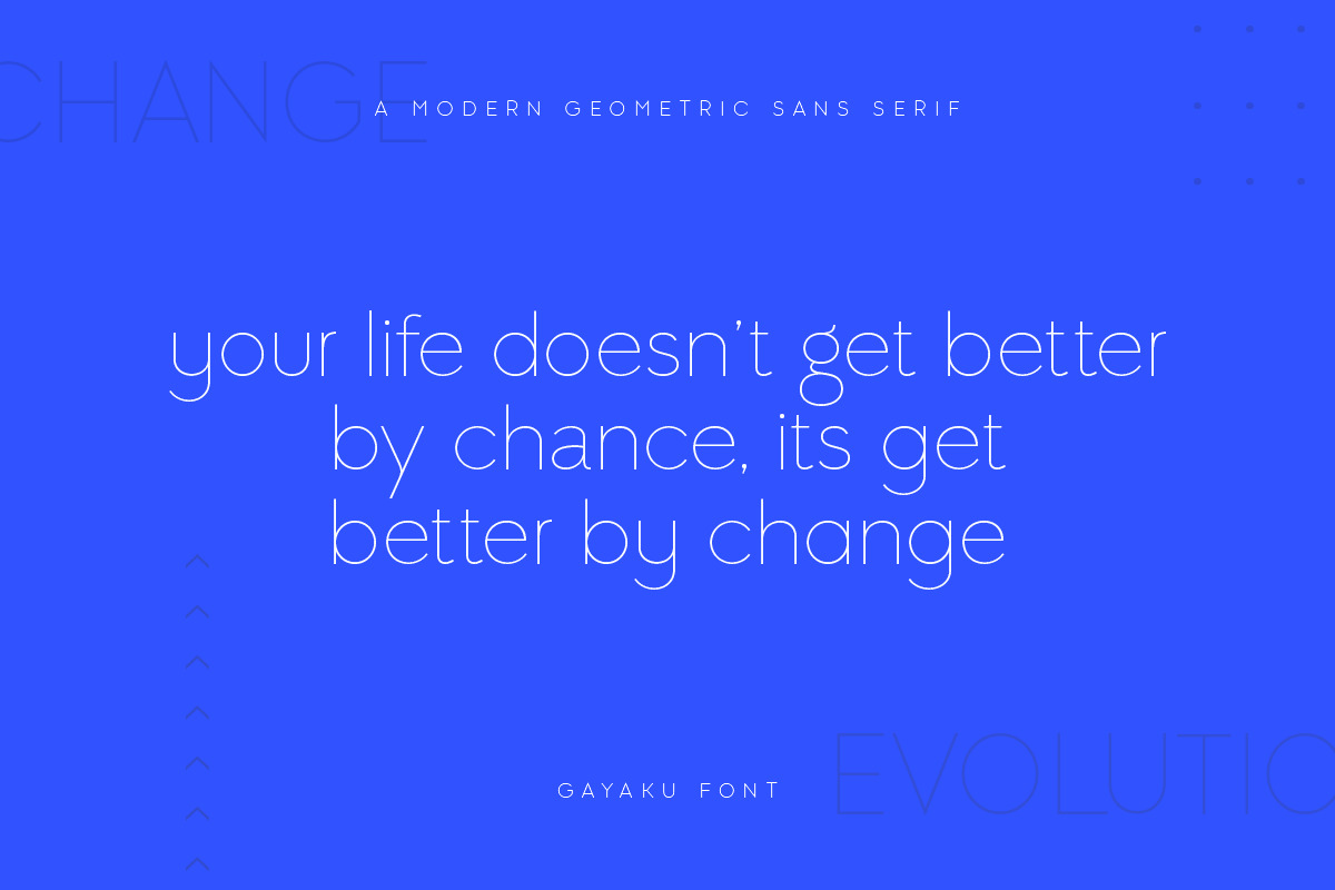 Gayaku - Modern Sans Serif Font Gayaku - Modern Sans Serif Font
