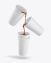 Paper Coffee Cups Mockup Paper Coffee Cups Mockup