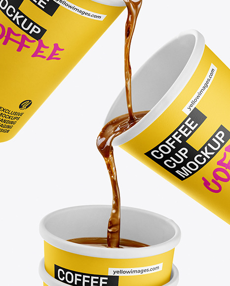 Paper Coffee Cups Mockup Paper Coffee Cups Mockup