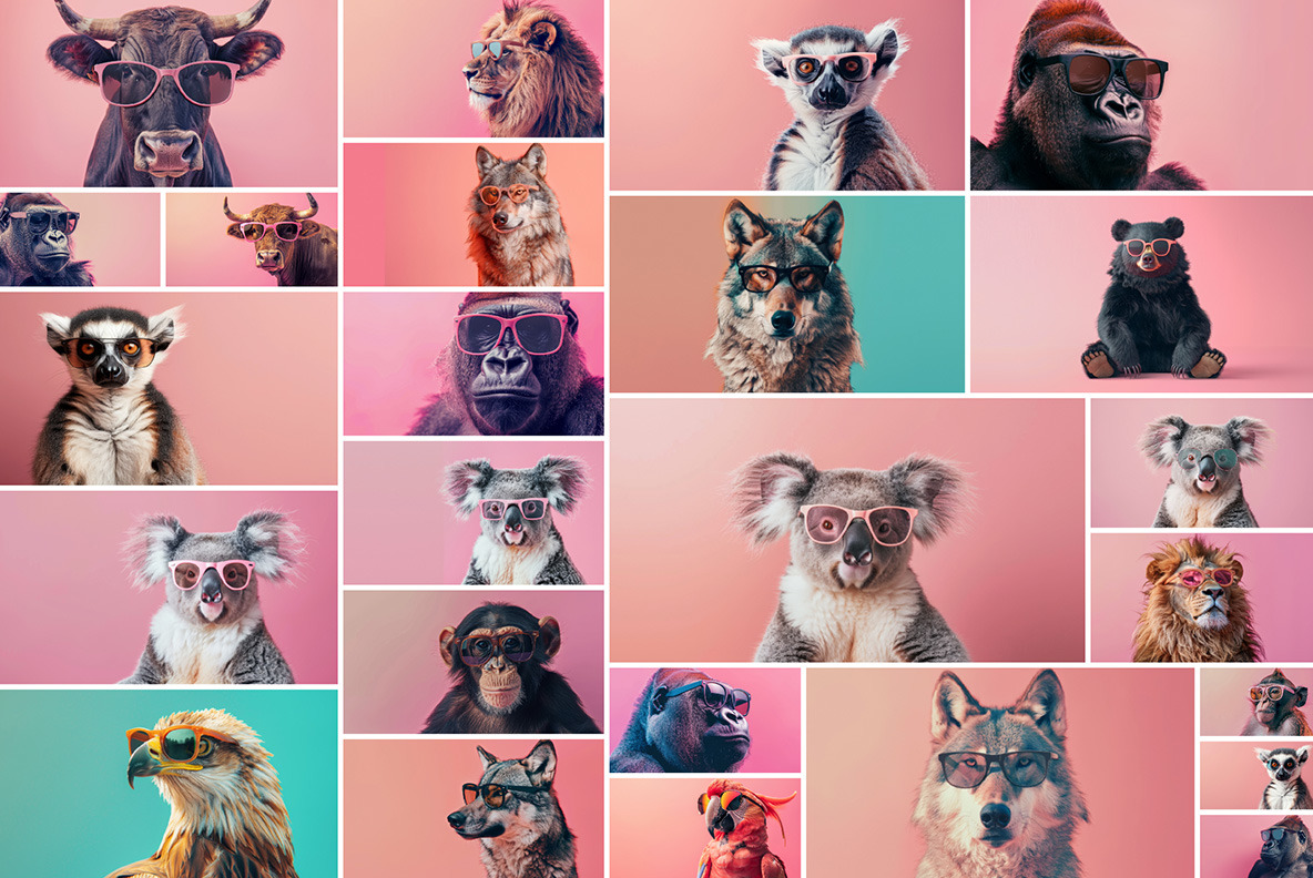 Animals in sunglasses Animals in sunglasses