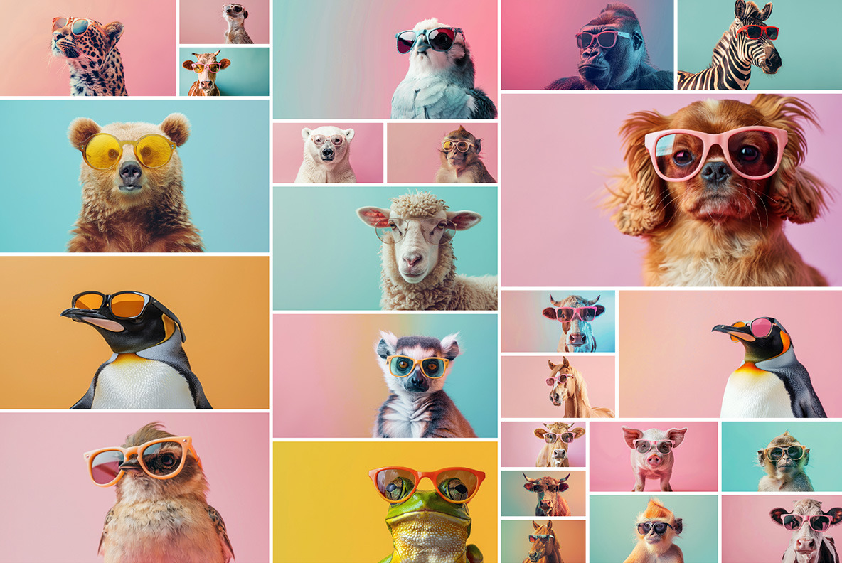 Animals in sunglasses Animals in sunglasses