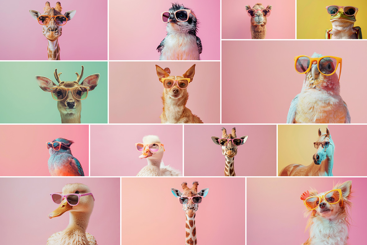 Animals in sunglasses Animals in sunglasses
