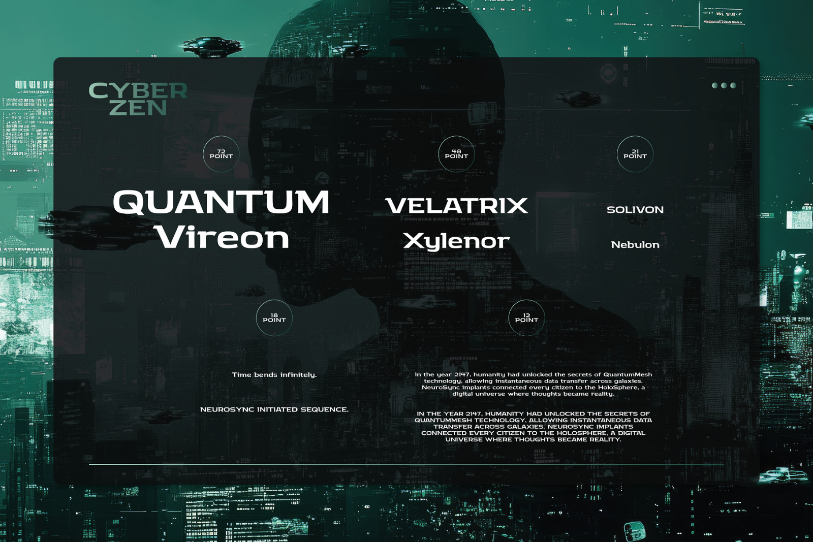 Cyber Zen - Futuristic Typeface Cyber Zen - Futuristic Typeface