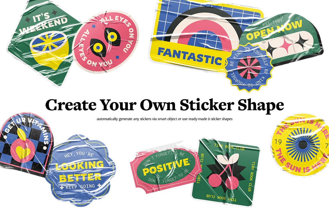 Sticker Creator - Custom Shape Mockups Sticker Creator - Custom Shape Mockups