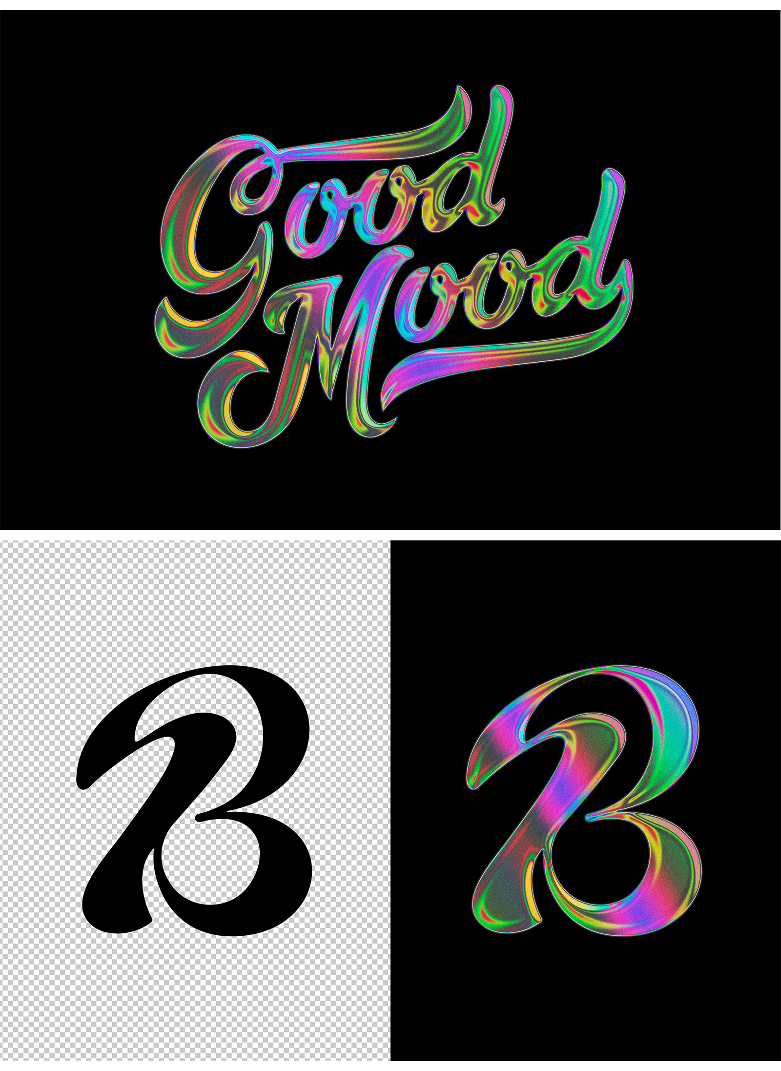 Holo Chrome Logo Effect Holo Chrome Logo Effect