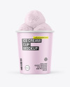 Matte Ice Cream Cup Mockup
