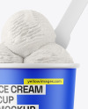 Matte Ice Cream Cup Mockup