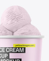 Matte Ice Cream Cup Mockup