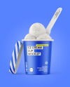 Matte Ice Cream Cup Mockup
