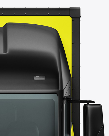 Electric Box Truck Mockup - Front View