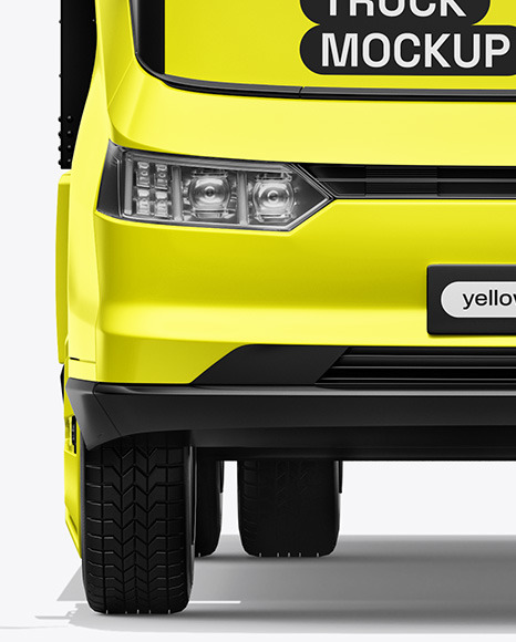 Electric Box Truck Mockup - Front View