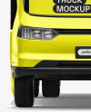 Electric Box Truck Mockup - Front View