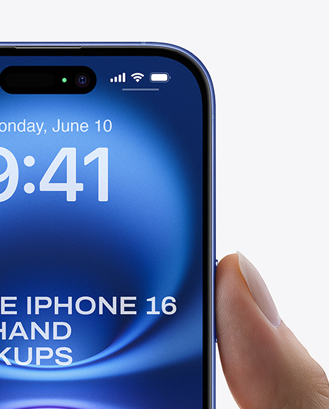 iPhone 16 in a Hand Mockup