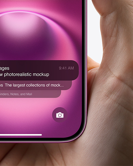 iPhone 16 in a Hand Mockup