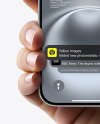 iPhone 16 in a Hand Mockup