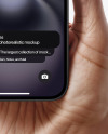 iPhone 16 Black in a Hand Mockup