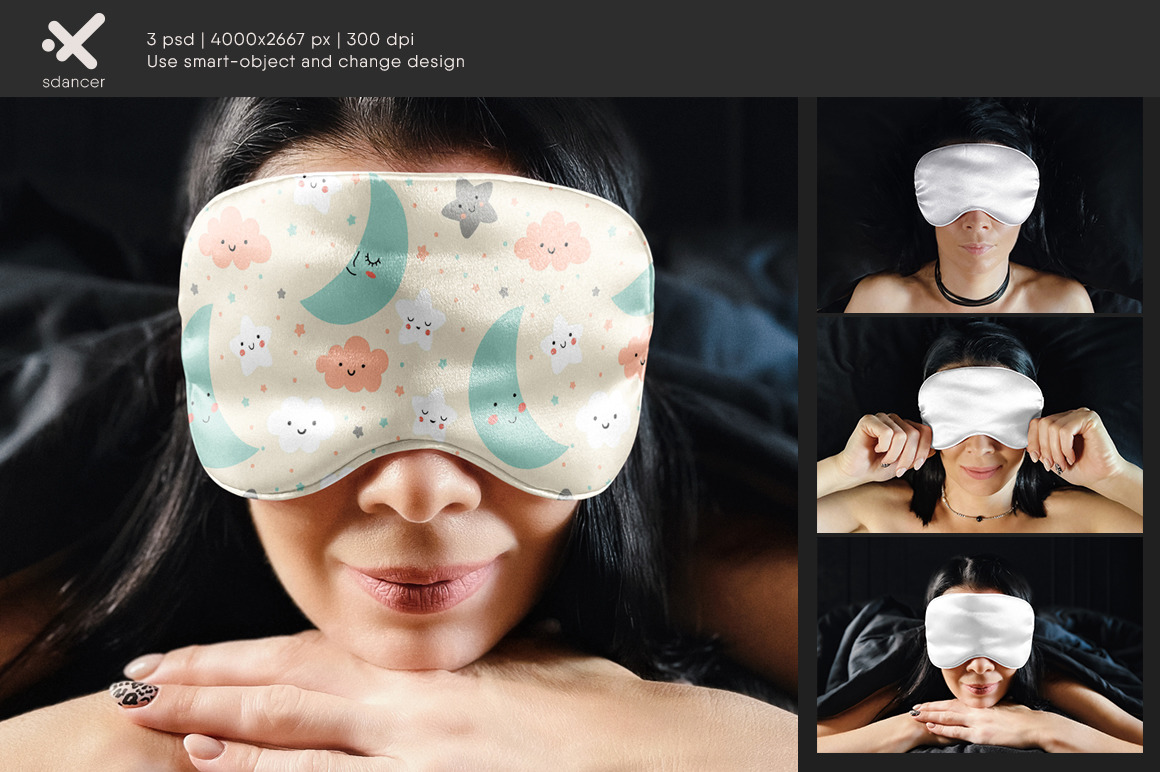 Sleep Eye Mask Mockup