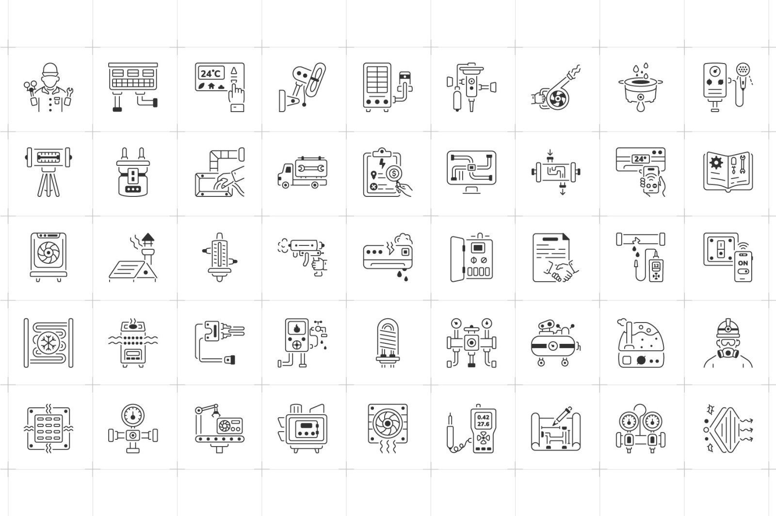 HVAC Icons HVAC Icons