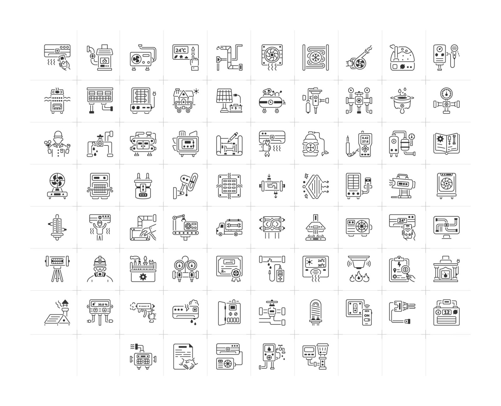 HVAC Icons HVAC Icons