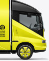 Electric Box Truck Mockup - Side View