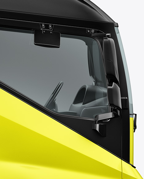 Electric Box Truck Mockup - Side View