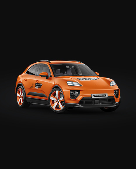 Electric Luxury SUV Mockup - Half Side View