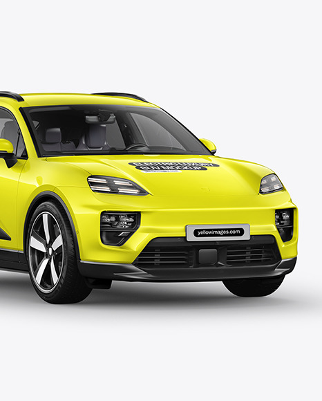 Electric Luxury SUV Mockup - Half Side View