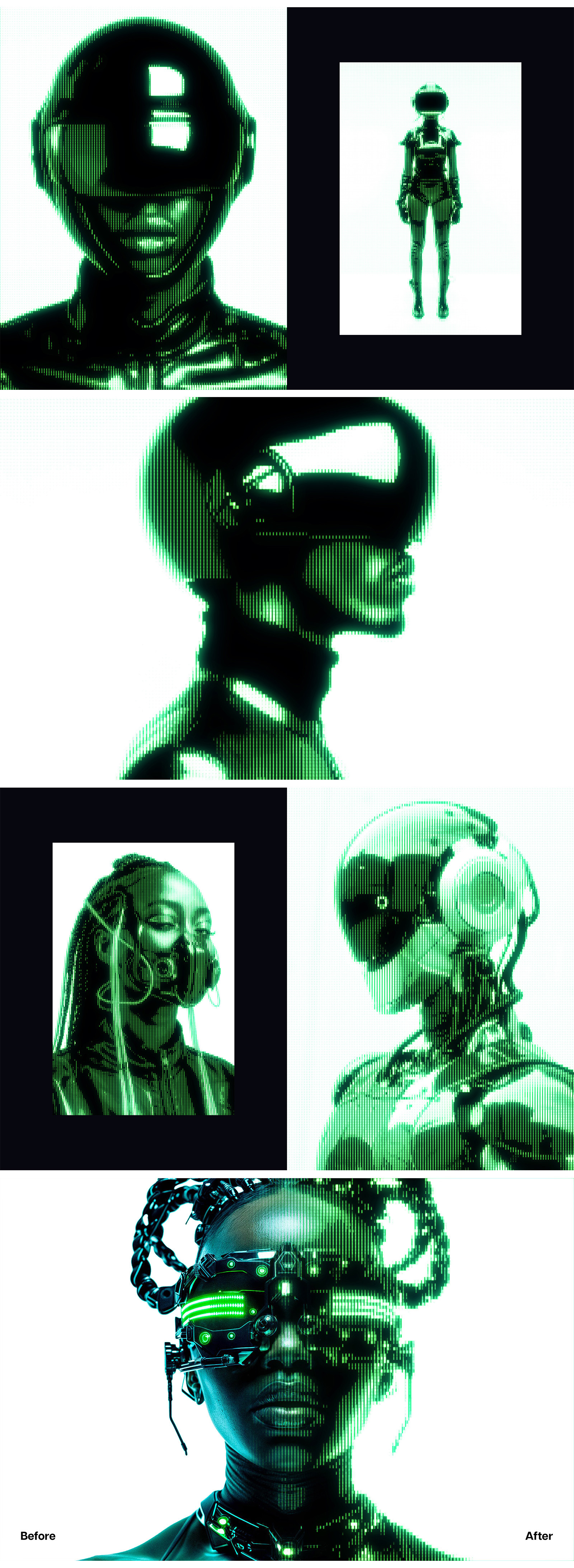 Cyber Screen Photo Effect Cyber Screen Photo Effect