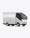 Electric Box Truck Mockup - Half Side View