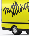 Electric Box Truck Mockup - Half Side View