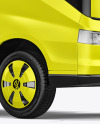Electric Box Truck Mockup - Half Side View