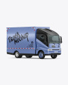 Electric Box Truck Mockup - Half Side View