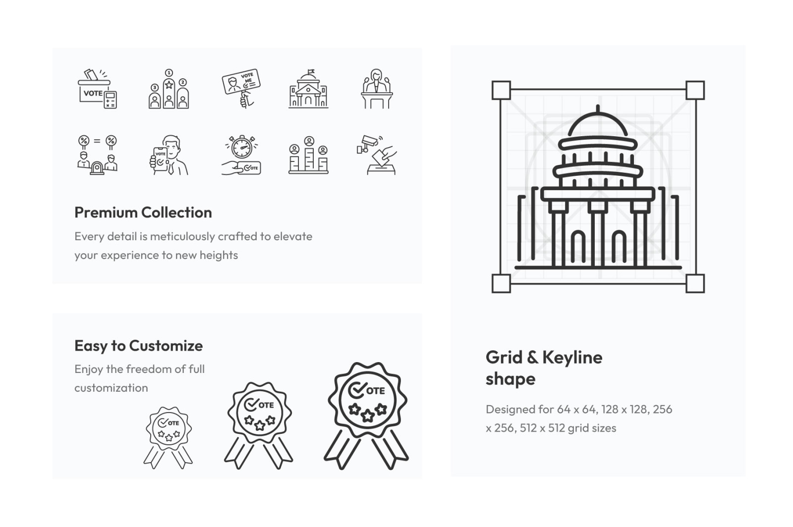 Voting and Elections Icons Voting and Elections Icons