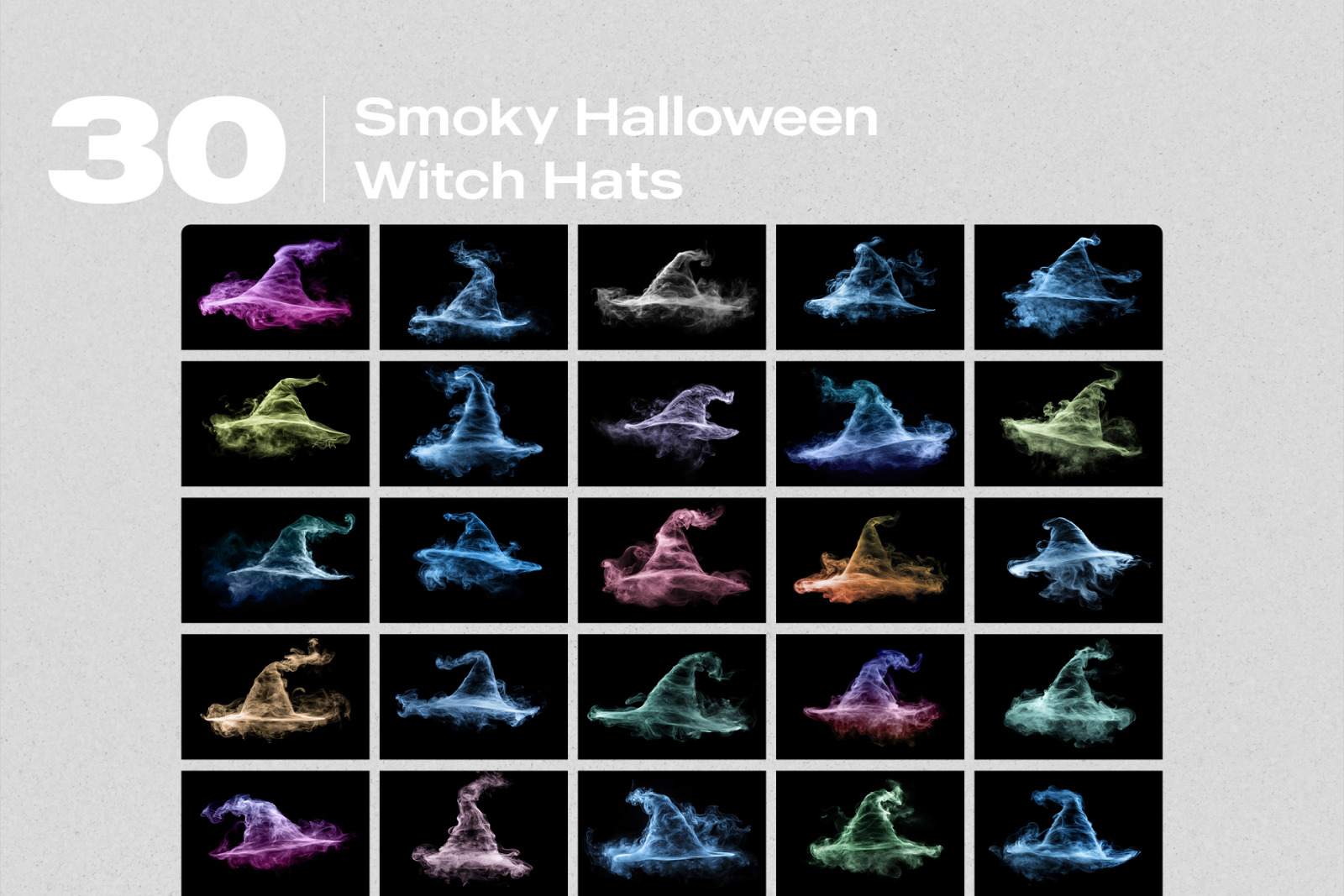30 Smoky Halloween Witch Hats Effect Photo Overlays 30 Smoky Halloween Witch Hats Effect Photo Overlays