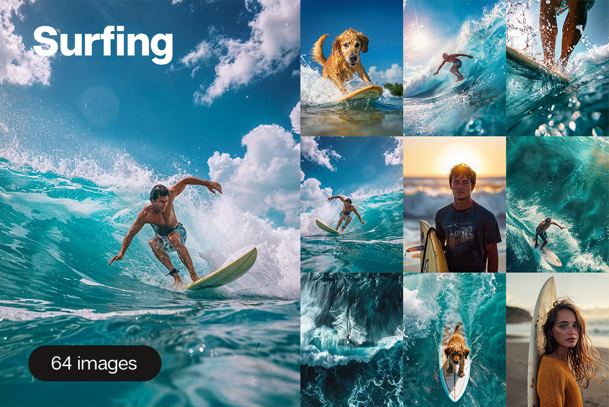 Surfing - 64 images Surfing - 64 images