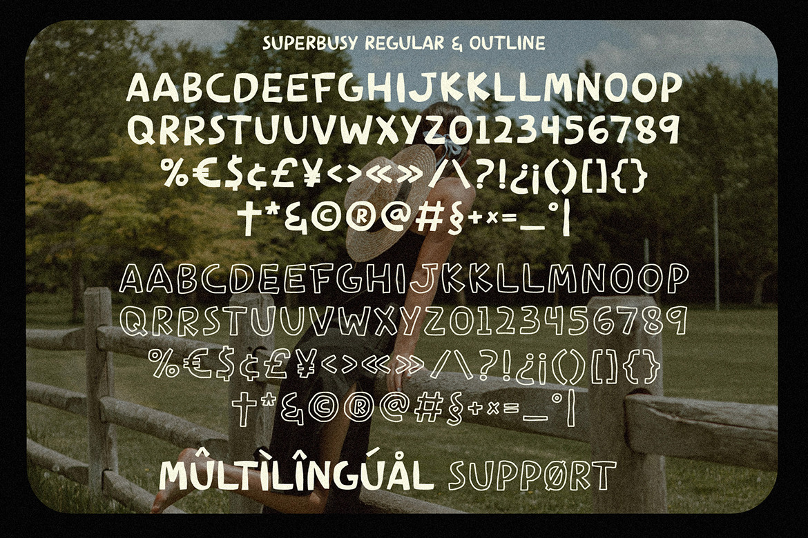 Superbusy Activity - Fun Pairing Font Superbusy Activity - Fun Pairing Font