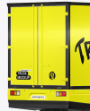 Electric Box Truck Mockup - Back Half Side View