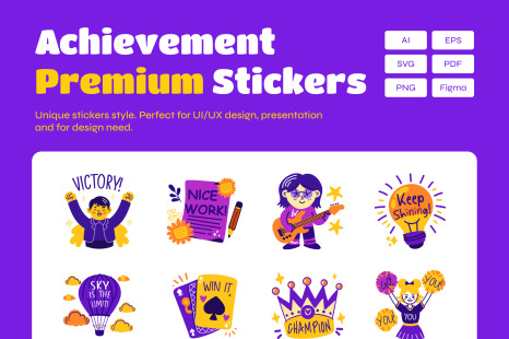 Achievement Stickers - Icons pack