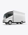 Electric Box Truck Mockup - Half Side View
