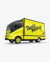 Electric Box Truck Mockup - Half Side View