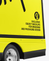 Electric Box Truck Mockup - Half Side View