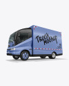Electric Box Truck Mockup - Half Side View