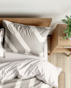 Double Bed with Bedding Set and Rug Mockup