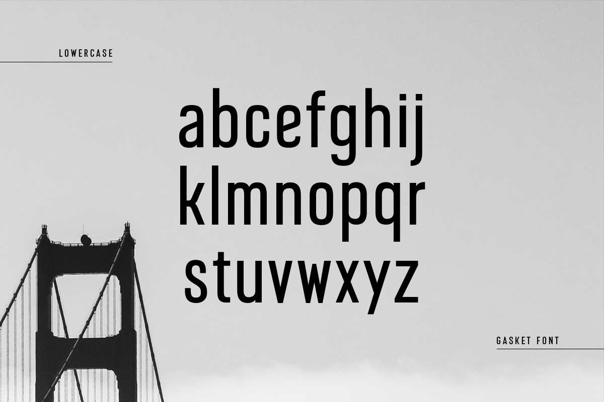 Gasket - Modern Corporate Condensed Sans Serif Gasket - Modern Corporate Condensed Sans Serif